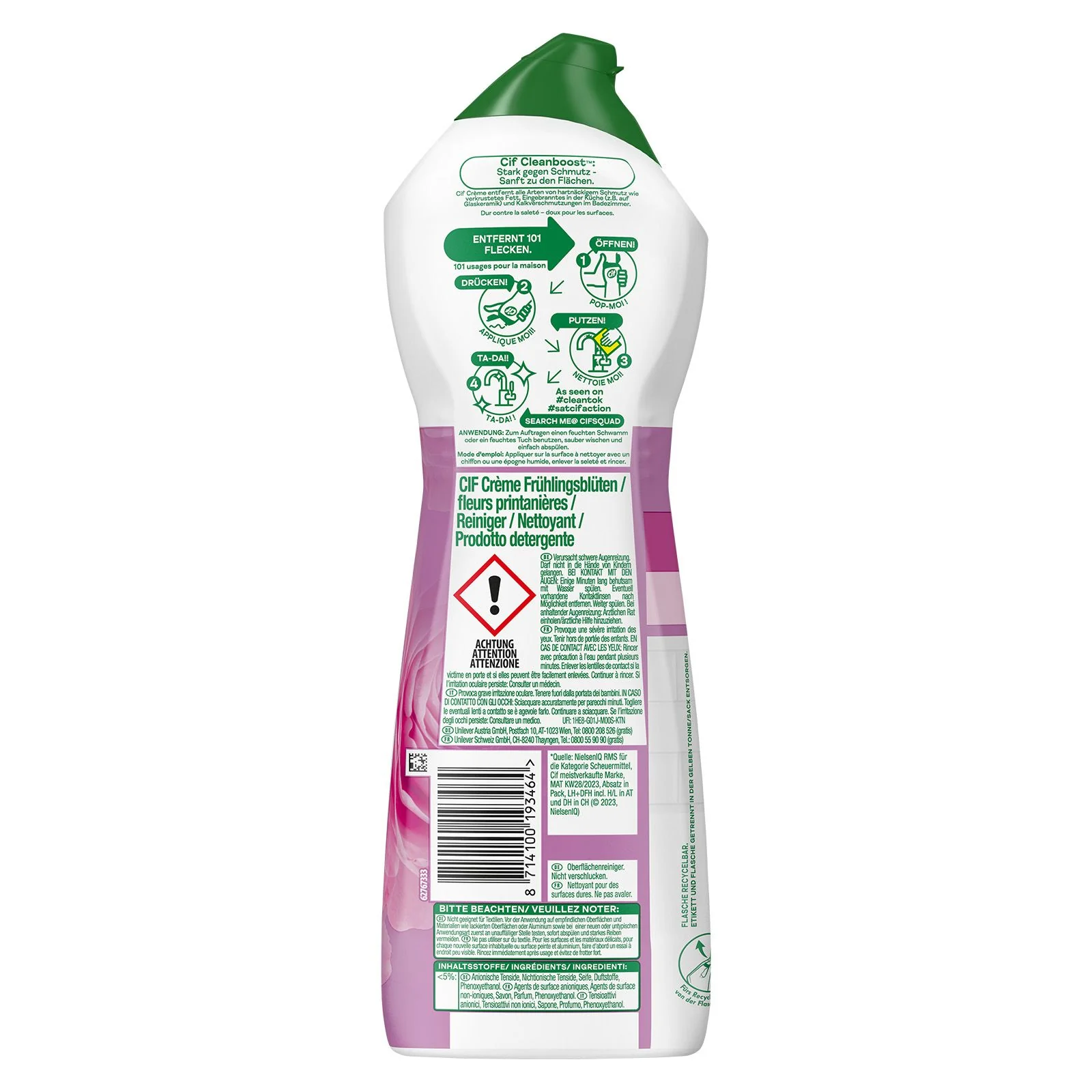 Cif Crème Scheuermilch Reiniger Frühlingsblüte - Image 2
