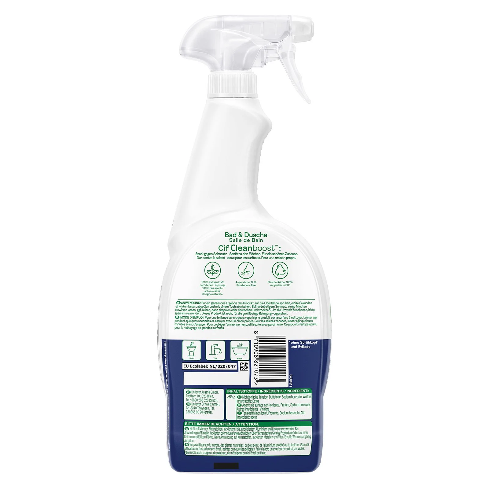 CIF Power & Shine Reiniger Spray Bad & Dusche - Image 9