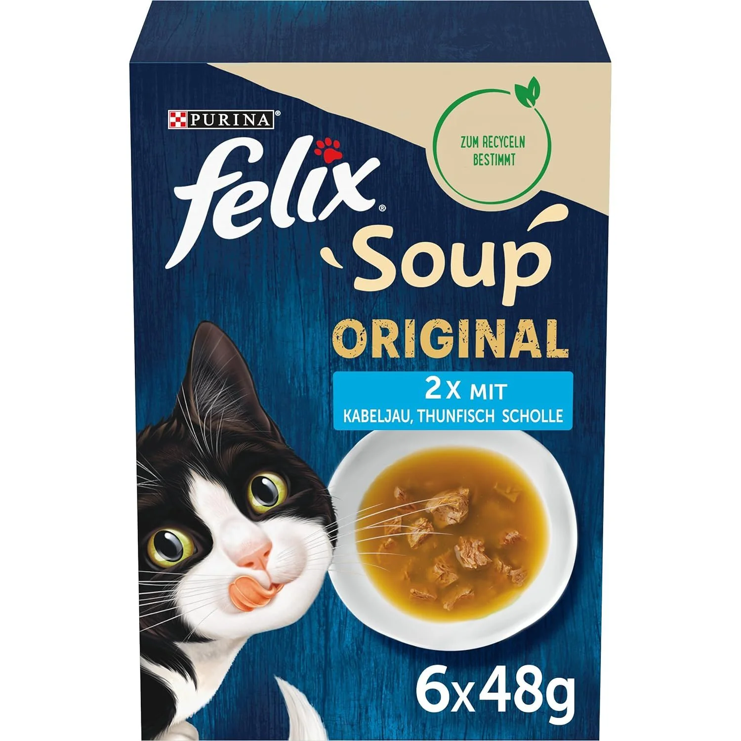 FELIX Soup, Suppe mit zarten Stückchen, Geschmacksvielfalt aus dem Wasser, 6erPack à 48g - Image 2