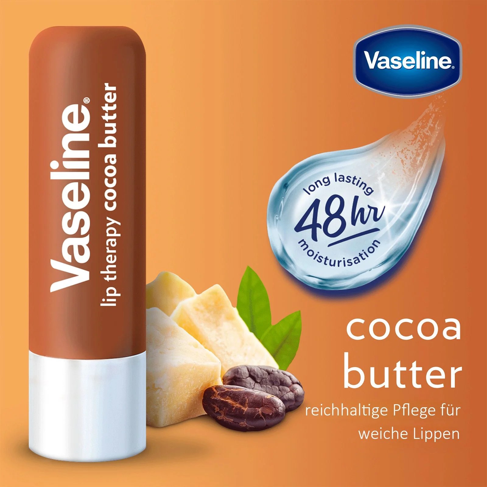 Vaseline Lip Therapy Cocoa Butter | Getönter Lippenbalsam mit Kakao und Sheabutter - Image 3